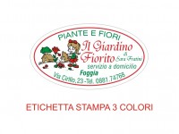 Etichette adesive per fioristi, fiorai e vivaisti (mm 44X25)  (cod.11G)
